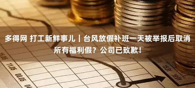 多得网 打工新鲜事儿｜台风放假补班一天被举报后取消所有福利假？公司已致歉！